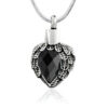 Angels Wings Heart - Black