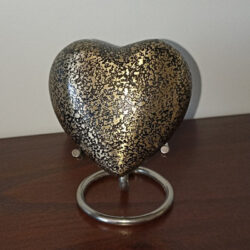 Alternative view of Antique Bronze Heart Urn