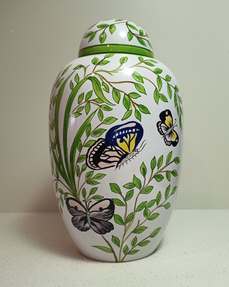 Butterfly Garden Urn