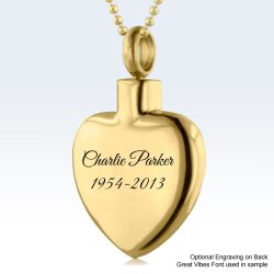 Alternative view of Rose Heart - Gold