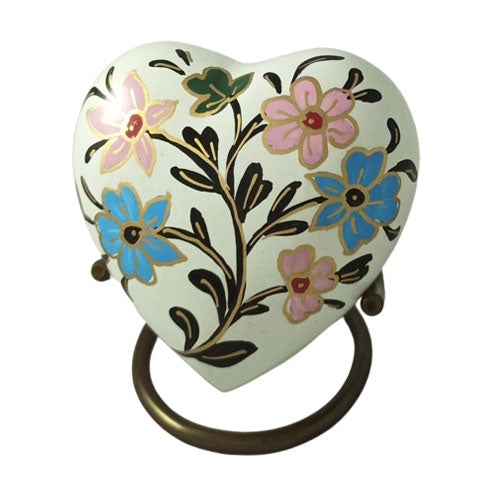 Floral Heart Urn