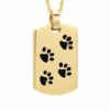 Gold Pet Dog Tag