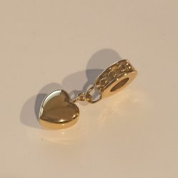 Alternative view of Hanging Gold Heart Charm