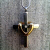 Gold Heart Cross - Large