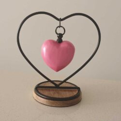 Hanging Heart in Heart - Pink - Image 3