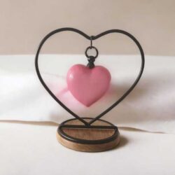 Hanging Heart in Heart - Pink - Image 6