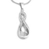 Infinity Pendant with Diamante's.