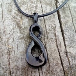 Alternative view of Infinity Pendant - Black