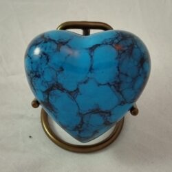 Alternative view of Marble Blue Heart Urn