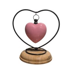 Hanging Heart in Heart - Pink