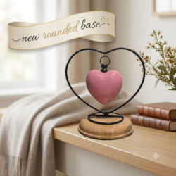 Alternative view of Hanging Heart in Heart - Pink