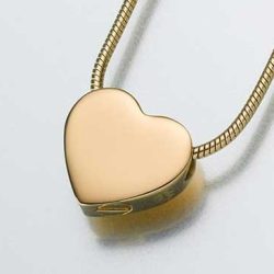 Alternative view of Gold Sliding Heart