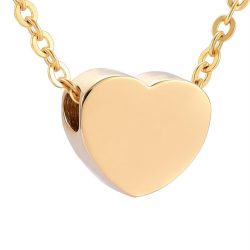 Gold Sliding Heart