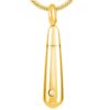 Gold Tear Drop Pendant