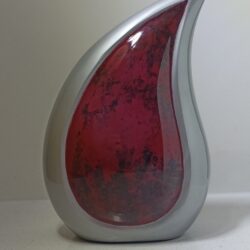 Alternative view of Red Tear Drop Urn