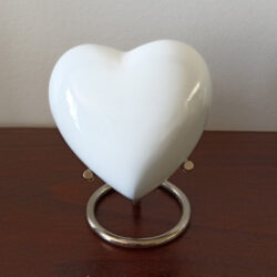 Alternative view of Classic White Heart Urn