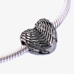 Wing Heart Charm