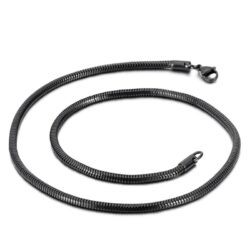 Black Stainless Steel Snake Chain