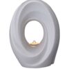 Oval Candle Urn - White