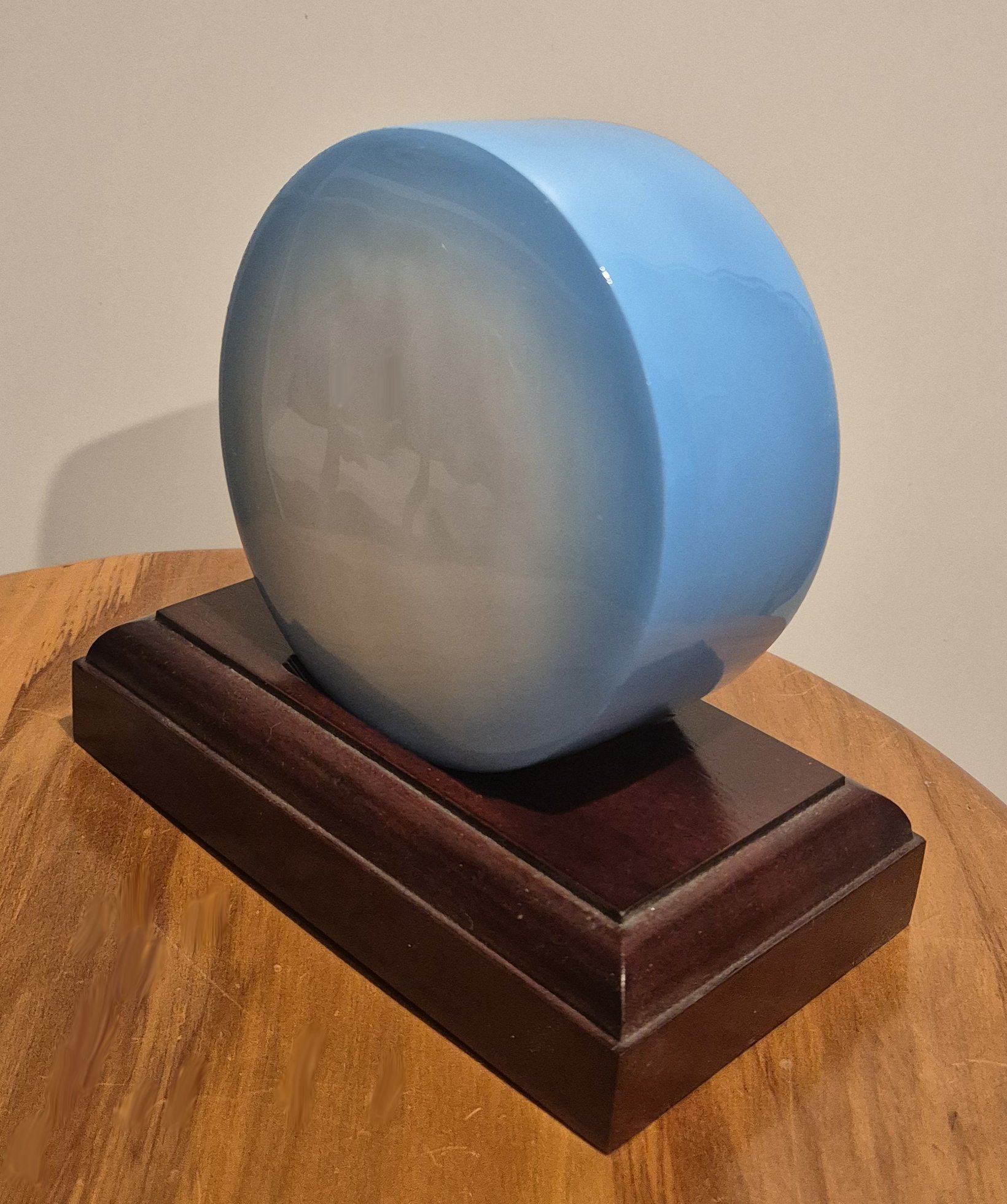 Serenity Round Aluminium Urn – Blue - Image 4