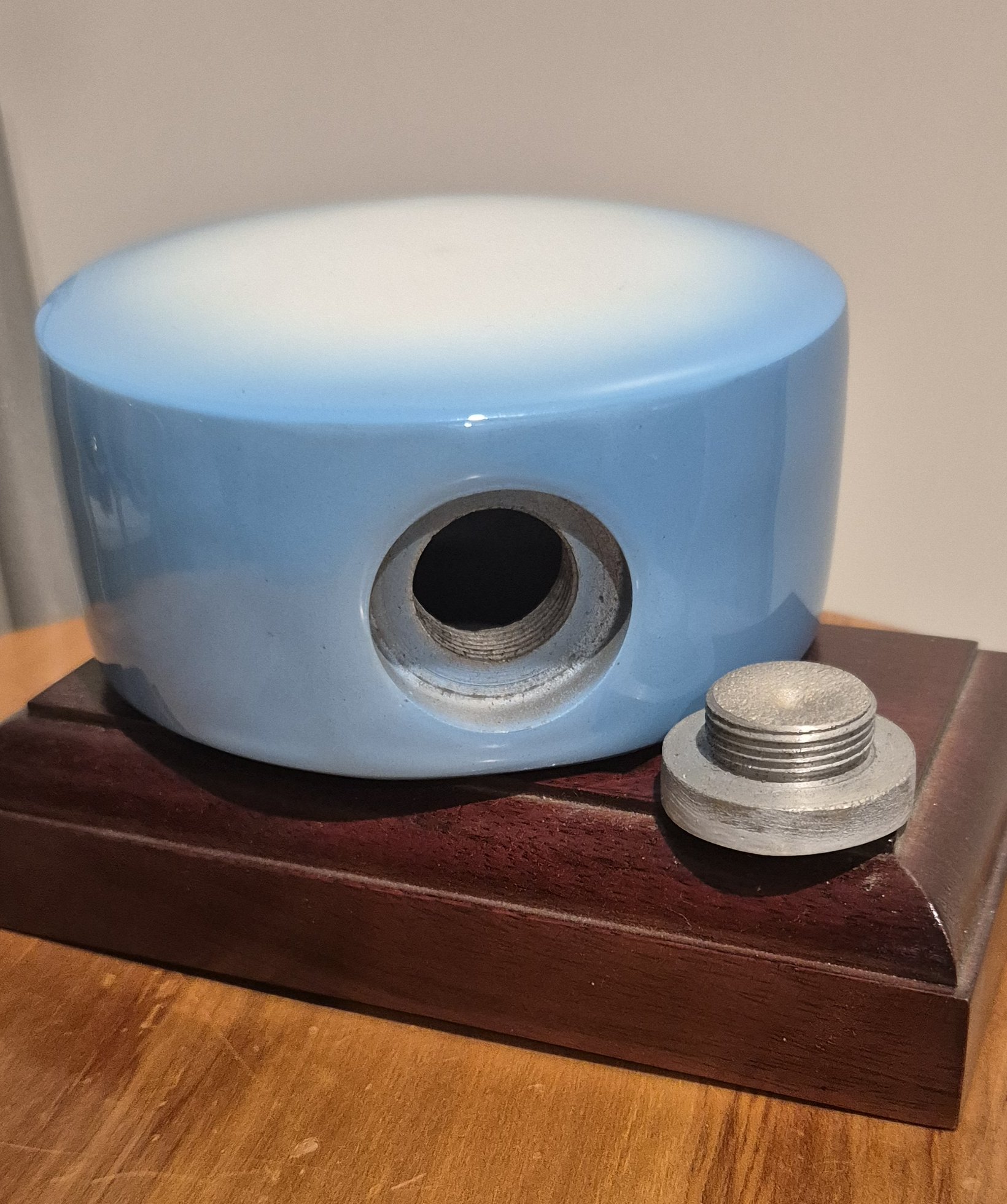 Serenity Round Aluminium Urn – Blue - Image 6