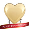 Imperfect Gold Heart Urn