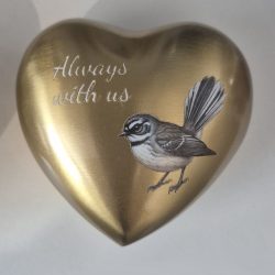 Alternative view of Gold Heart Urn - Always with us