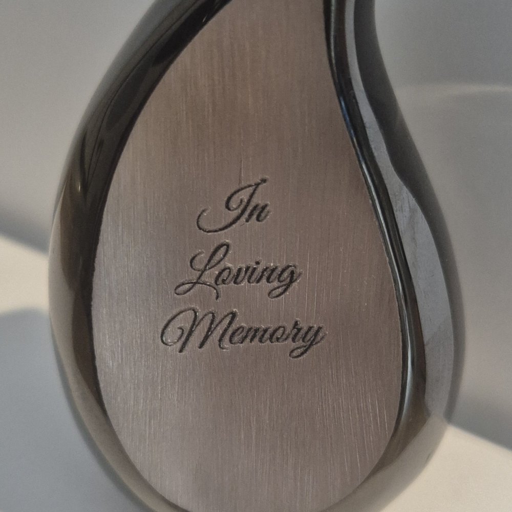 Black Flame Mini Urn - In Loving Memory - Image 3