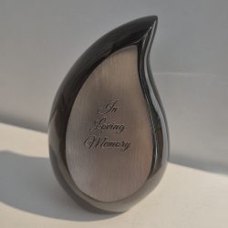 Alternative view of Black Flame Mini Urn - In Loving Memory