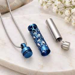 Alternative view of Blue Hearts Cylinder