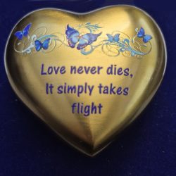 Alternative view of Gold Heart Urn - Love Never Dies